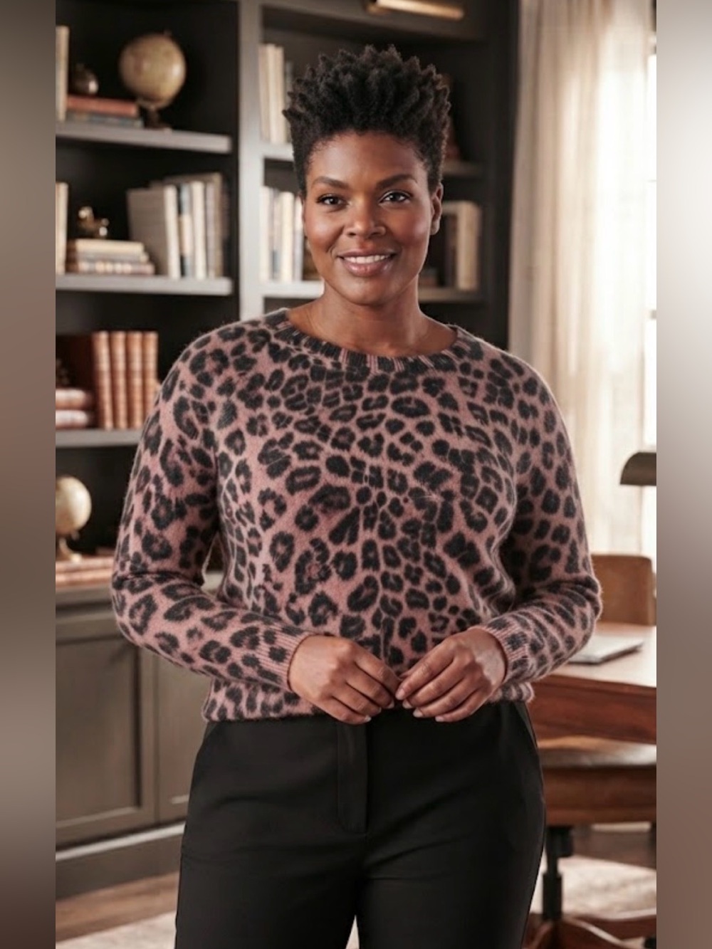 Torrid - Leopard Print Crewneck Sweater